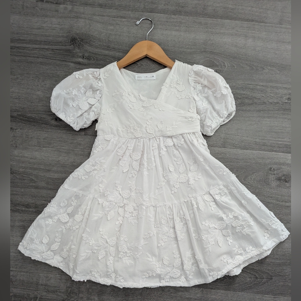 Zara White Girls Dress 6